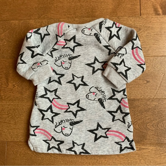 3/$10 TAG Baby girl unicorn sweater dress 3m - Picture 3 of 3
